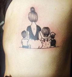Tatuagem mãe e filhos