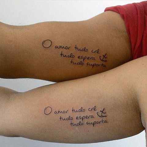 Tatuagem para namorados